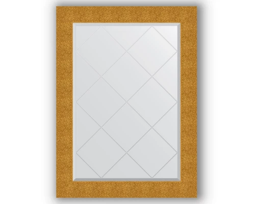 Зеркало с гравировкой в багетной раме Evoform Exclusive-G BY 4194 76 x 104 см, чеканка золотая