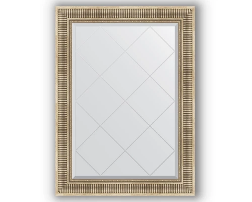 Зеркало с гравировкой в багетной раме Evoform Exclusive-G BY 4196 77 x 107 см, серебряный акведук