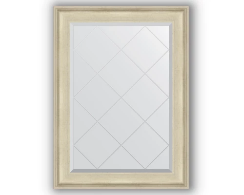 Зеркало с гравировкой в багетной раме Evoform Exclusive-G BY 4198 78 x 107 см, травленое серебро