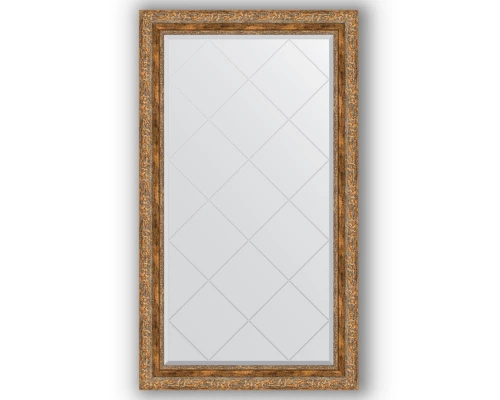 Зеркало с гравировкой в багетной раме Evoform Exclusive-G BY 4230 75 x 130 см, виньетка античная бронза
