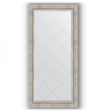 Зеркало с гравировкой в багетной раме Evoform Exclusive-G BY 4276 76 x 158 см, римское серебро
