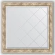 Зеркало с гравировкой в багетной раме Evoform Exclusive-G BY 4306 83 x 83 см, прованс с плетением