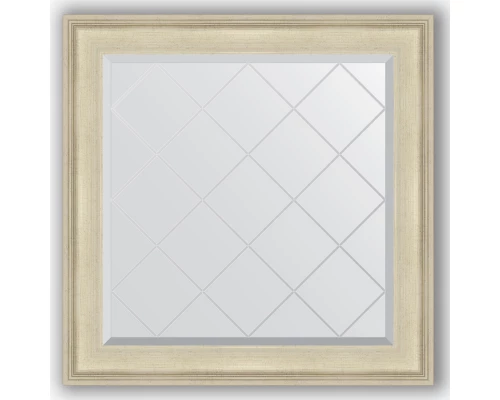 Зеркало с гравировкой в багетной раме Evoform Exclusive-G BY 4327 88 x 88 см, травленое серебро