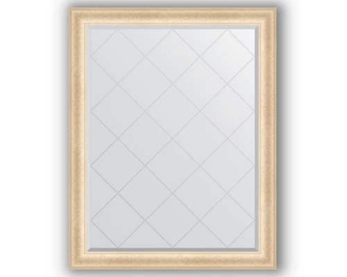 Зеркало с гравировкой в багетной раме Evoform Exclusive-G BY 4355 95 x 120 см, старый гипс