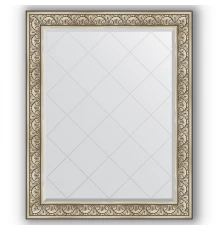 Зеркало с гравировкой в багетной раме Evoform Exclusive-G BY 4381 100 x 125 см, барокко серебро