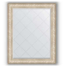 Зеркало с гравировкой в багетной раме Evoform Exclusive-G BY 4383 100 x 125 см, виньетка серебро