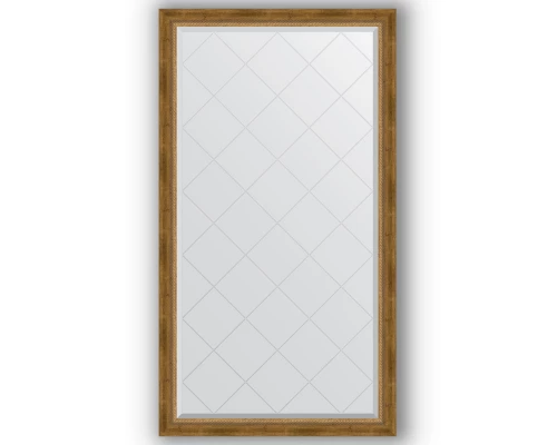 Зеркало с гравировкой в багетной раме Evoform Exclusive-G BY 4395 94 x 168 см, медный эльдорадо