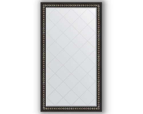Зеркало с гравировкой в багетной раме Evoform Exclusive-G BY 4397 95 x 169 см, черный ардеко
