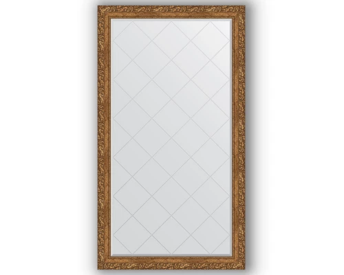 Зеркало с гравировкой в багетной раме Evoform Exclusive-G BY 4400 95 x 170 см, виньетка бронзовая