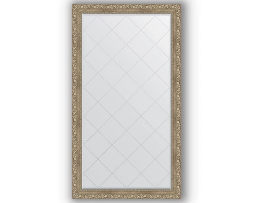 Зеркало с гравировкой в багетной раме Evoform Exclusive-G BY 4401 95 x 170 см, виньетка античное серебро