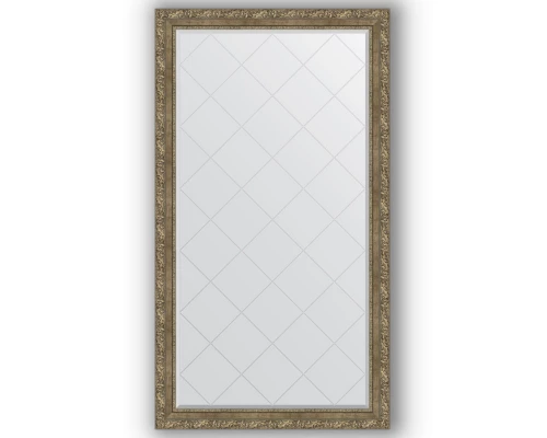 Зеркало с гравировкой в багетной раме Evoform Exclusive-G BY 4403 95 x 170 см, виньетка античная латунь
