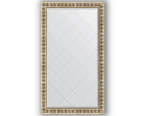 Зеркало с гравировкой в багетной раме Evoform Exclusive-G BY 4411 97 x 172 см, серебряный акведук
