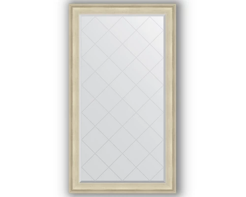 Зеркало с гравировкой в багетной раме Evoform Exclusive-G BY 4413 98 x 173 см, травленое серебро