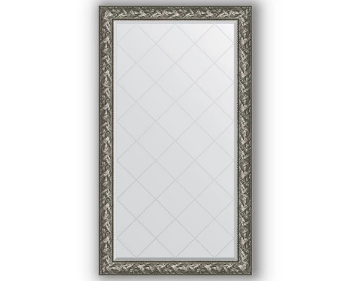 Зеркало с гравировкой в багетной раме Evoform Exclusive-G BY 4415 99 x 173 см, византия серебро
