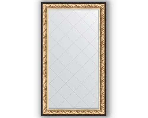 Зеркало с гравировкой в багетной раме Evoform Exclusive-G BY 4423 100 x 175 см, барокко золото