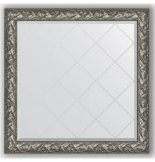 Зеркало с гравировкой в багетной раме Evoform Exclusive-G BY 4458 109 x 109 см, византия серебро