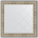 Зеркало с гравировкой в багетной раме Evoform Exclusive-G BY 4467 110 x 110 см, барокко серебро
