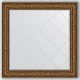 Зеркало с гравировкой в багетной раме Evoform Exclusive-G BY 4470 110 x 110 см, виньетка состаренная бронза