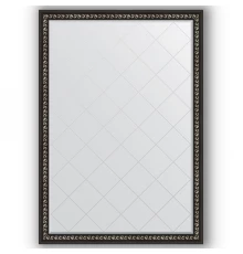 Зеркало с гравировкой в багетной раме Evoform Exclusive-G BY 4483 130 x 185 см, черный ардеко