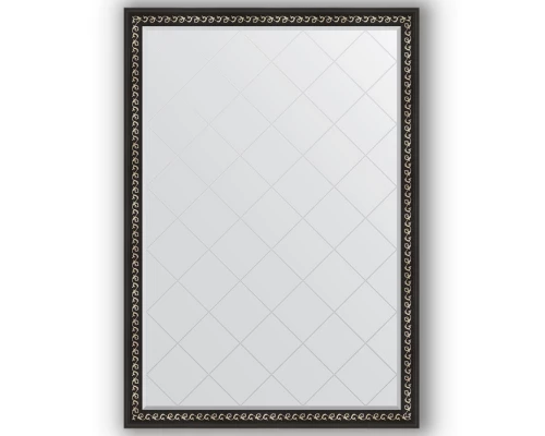 Зеркало с гравировкой в багетной раме Evoform Exclusive-G BY 4483 130 x 185 см, черный ардеко