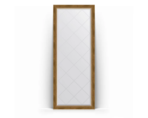 Зеркало с гравировкой в багетной раме Evoform Exclusive-G Floor BY 6303 78 x 198 см, состаренная бронза с плетением