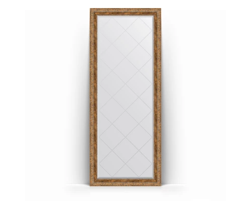 Зеркало с гравировкой в багетной раме Evoform Exclusive-G Floor BY 6314 80 x 200 см, виньетка античная бронза