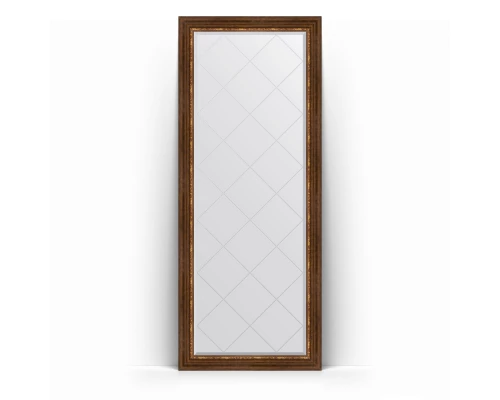 Зеркало с гравировкой в багетной раме Evoform Exclusive-G Floor BY 6319 81 x 201 см, римская бронза