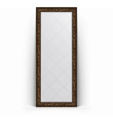 Зеркало с гравировкой в багетной раме Evoform Exclusive-G Floor BY 6326 84 x 203 см, византия бронза