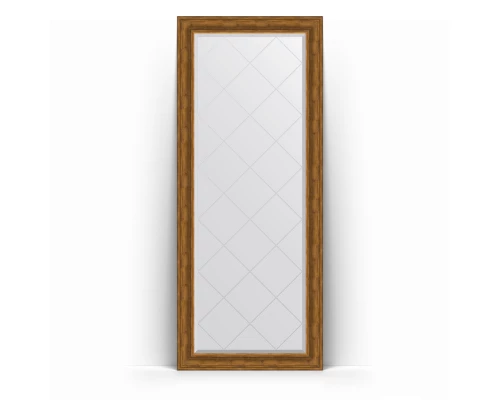 Зеркало с гравировкой в багетной раме Evoform Exclusive-G Floor BY 6329 84 x 204 см, травленая бронза