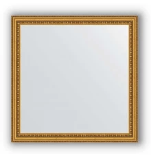 Зеркало в багетной раме Evoform Definite BY 0777 62 x 62 см, бусы золотые