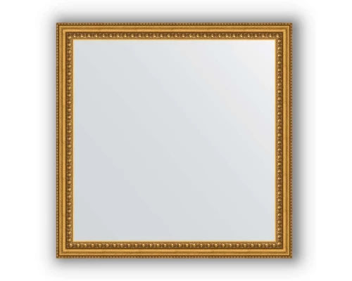 Зеркало в багетной раме Evoform Definite BY 0777 62 x 62 см, бусы золотые