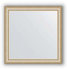 Зеркало в багетной раме Evoform Definite BY 1027 75 x 75 см, золотые бусы на серебре
