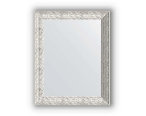 Зеркало в багетной раме Evoform Definite BY 3006 38 x 48 см, волна алюминий