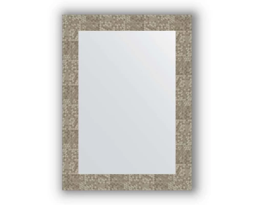 Зеркало в багетной раме Evoform Definite BY 3052 56 x 76 см, соты титан