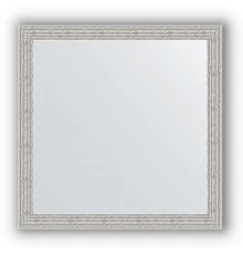 Зеркало в багетной раме Evoform Definite BY 3134 61 x 61 см, волна алюминий