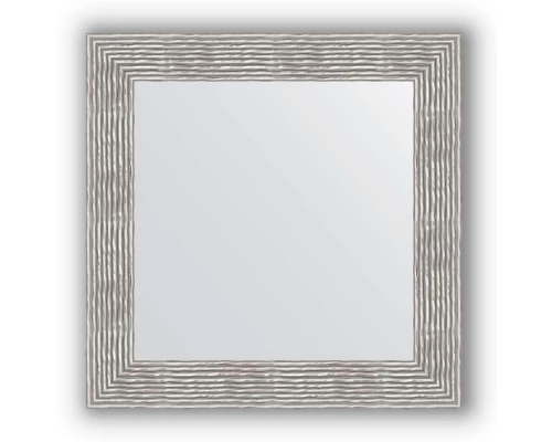 Зеркало в багетной раме Evoform Definite BY 3153 70 x 70 см, волна хром