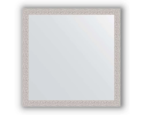 Зеркало в багетной раме Evoform Definite BY 3228 71 x 71 см, мозаика хром