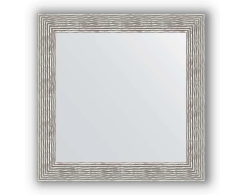 Зеркало в багетной раме Evoform Definite BY 3249 80 x 80 см, волна хром