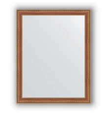 Зеркало в багетной раме Evoform Definite BY 3267 75 x 95 см, бронзовые бусы на дереве