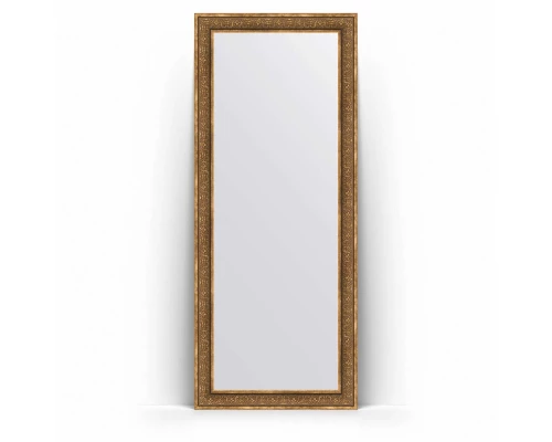 Зеркало в багетной раме Evoform Definite Floor BY 6029 84 x 204 см, вензель бронзовый