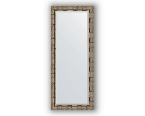 Зеркало в багетной раме Evoform Exclusive BY 1186 63 x 153 см, серебряный бамбук