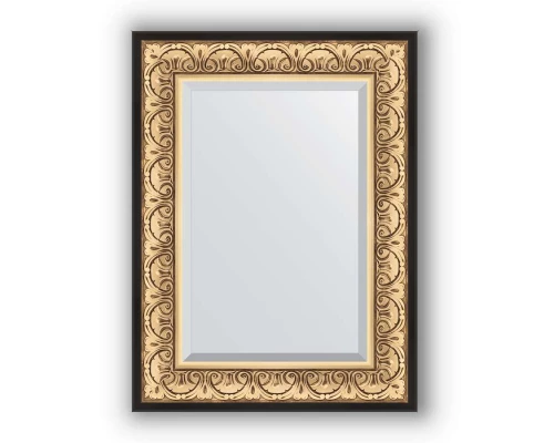 Зеркало в багетной раме Evoform Exclusive BY 1231 60 x 80 см, барокко золото