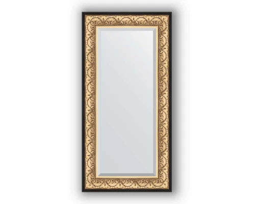 Зеркало в багетной раме Evoform Exclusive BY 1251 60 x 120 см, барокко золото