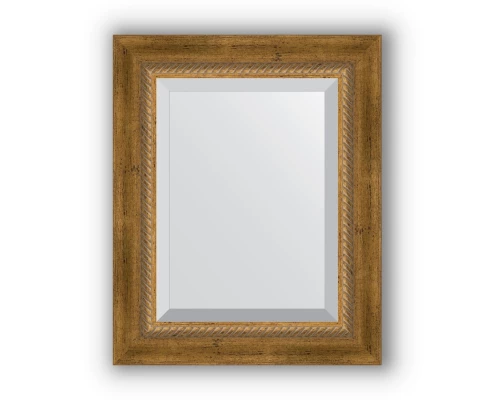 Зеркало в багетной раме Evoform Exclusive BY 3354 43 x 53 см, состаренная бронза с плетением
