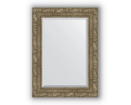 Зеркало в багетной раме Evoform Exclusive BY 3385 55 x 75 см, виньетка античная латунь