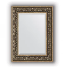 Зеркало в багетной раме Evoform Exclusive BY 3397 59 x 79 см, вензель серебряный