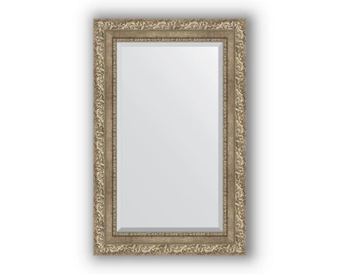 Зеркало в багетной раме Evoform Exclusive BY 3409 55 x 85 см, виньетка античное серебро