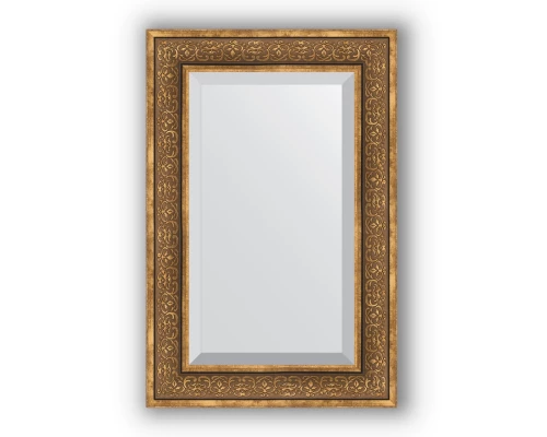 Зеркало в багетной раме Evoform Exclusive BY 3422 59 x 89 см, вензель бронзовый