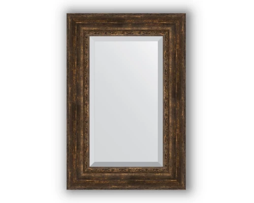 Зеркало в багетной раме Evoform Exclusive BY 3430 62 x 92 см, состаренное дерево с орнаментом