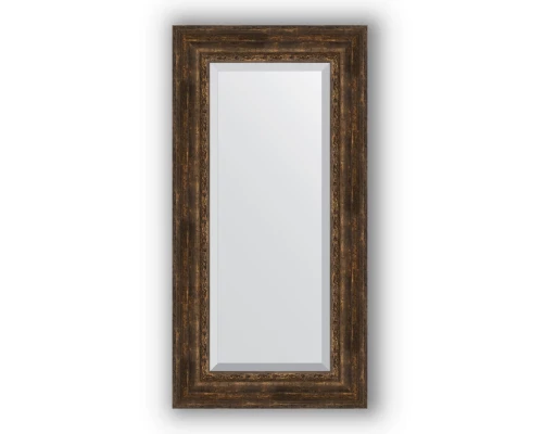 Зеркало в багетной раме Evoform Exclusive BY 3508 62 x 122 см, состаренное дерево с орнаментом